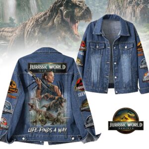Jurassic World Rebirth Movies Denim Jacket Gift For Fans
