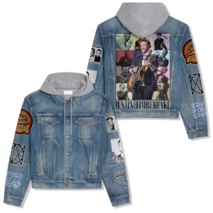 Justin Timberlake Music Style Hooded Denim Jacket For Fans
