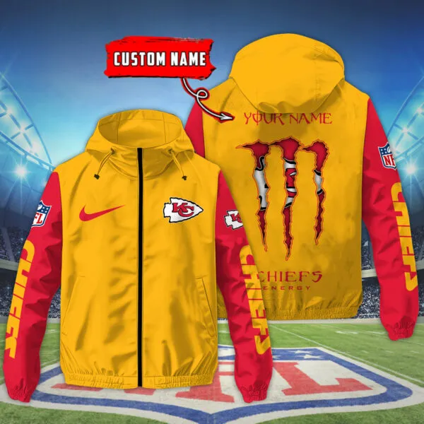 Kansas City Chiefs NFL Personalized Style Windbreaker Jacket For Fans