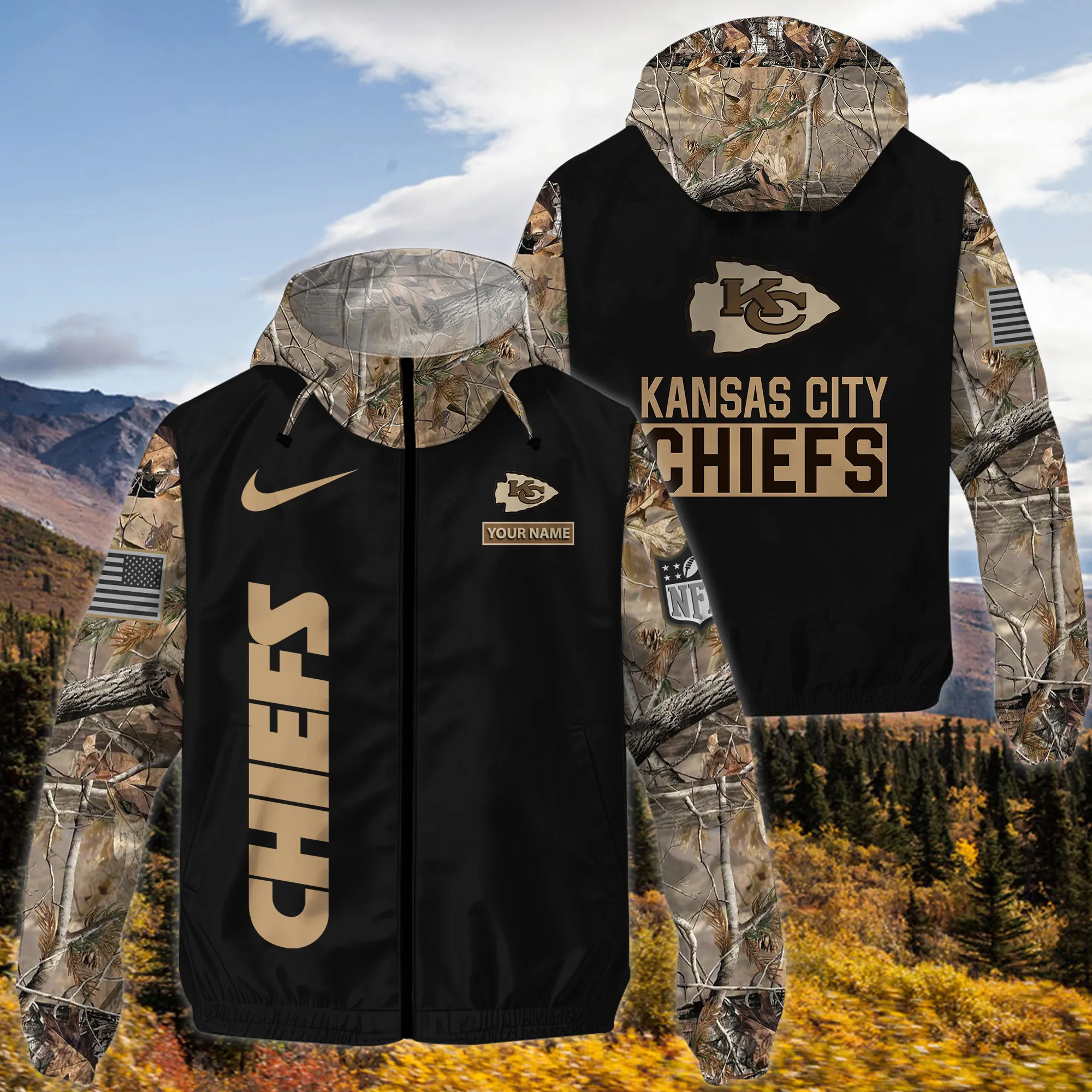 Kansas City Chiefs NFL Personalized Style Windbreaker Jacket For Fans