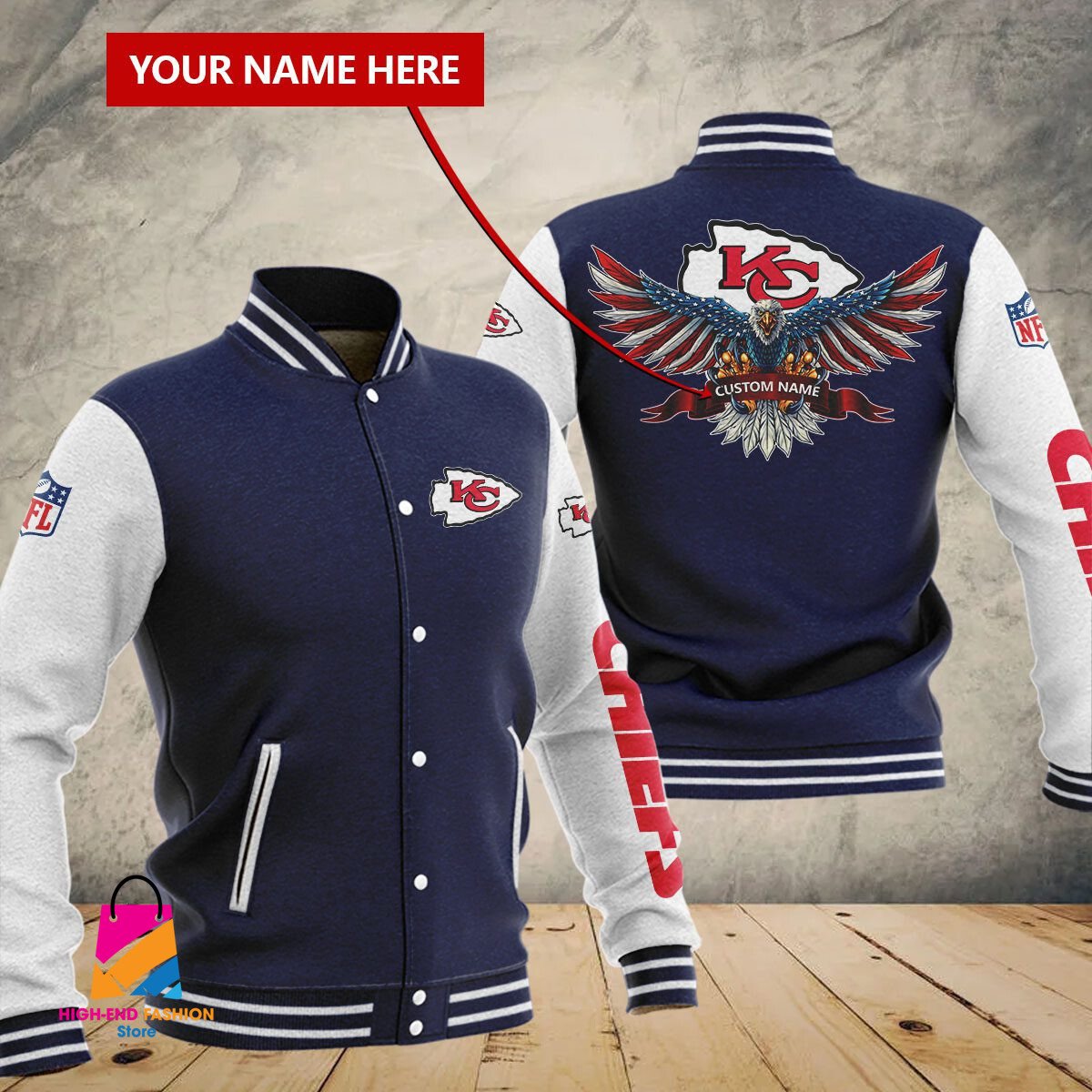 Kansas City Chiefs NFL Style Baseball Jacket For Fan