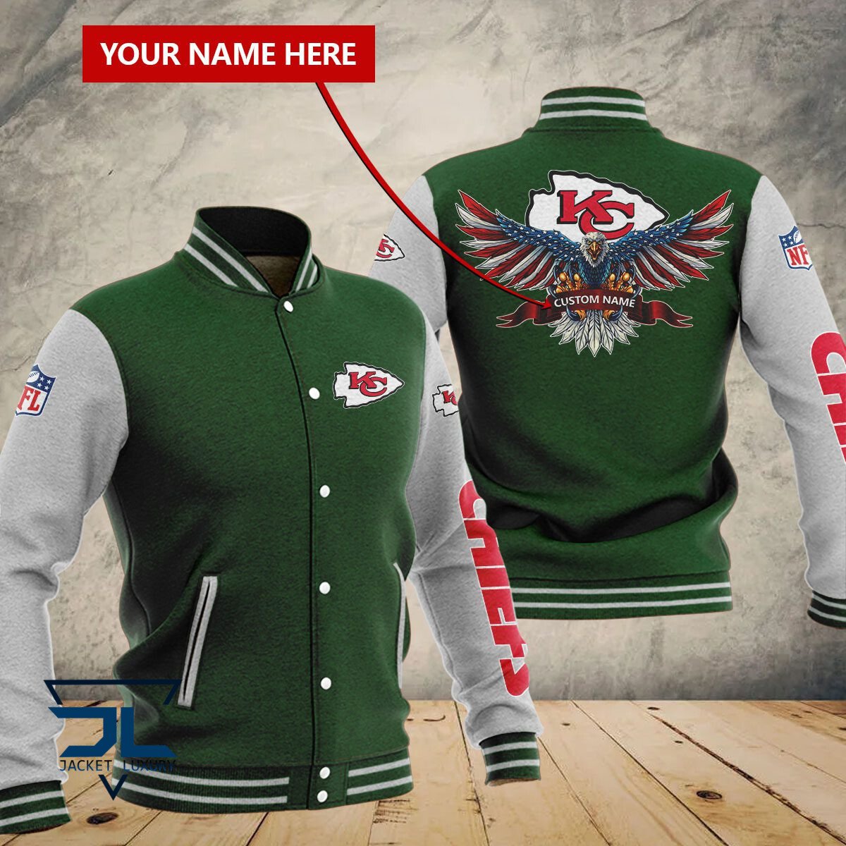 Kansas City Chiefs NFL Style Baseball Jacket For Fan