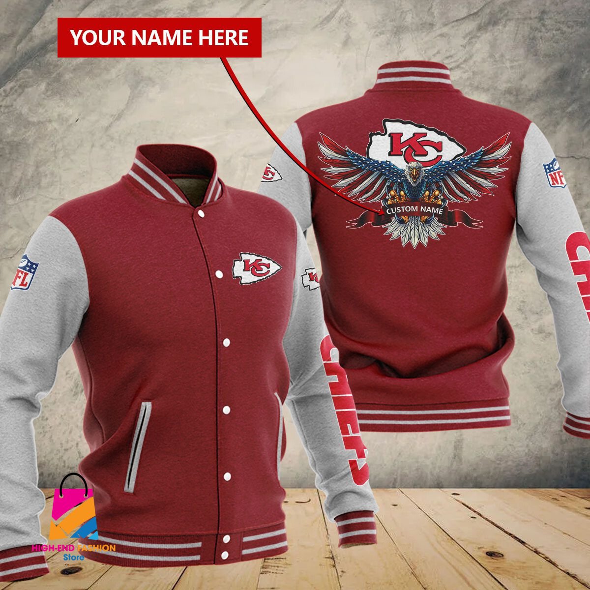 Kansas City Chiefs NFL Style Baseball Jacket For Fan