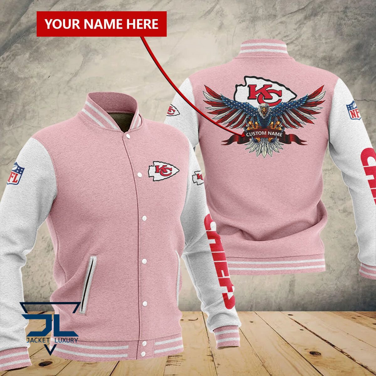 Kansas City Chiefs NFL Style Baseball Jacket For Fan