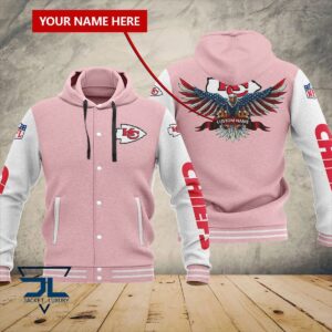 Kansas City Chiefs NFL Style Hooded Baseball Jacket For Fan