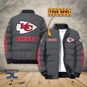 Kansas City Chiefs NFL Style Puffer Jacket For Fans