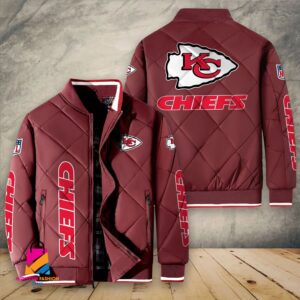 Kansas City Chiefs NFL Style Puffer Jacket For Fans