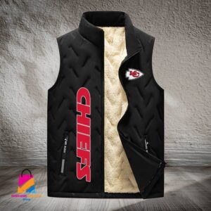 Kansas City Chiefs NFL Style Sleeveless Puffer Jacket For Fans