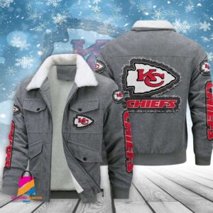 Kansas City Chiefs NFL Style Thermal Cotton Jacket Prim For Fans