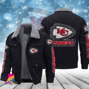 Kansas City Chiefs NFL Style Thermal Cotton Jacket Prim For Fans