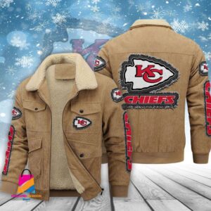 Kansas City Chiefs NFL Style Thermal Cotton Jacket Prim For Fans