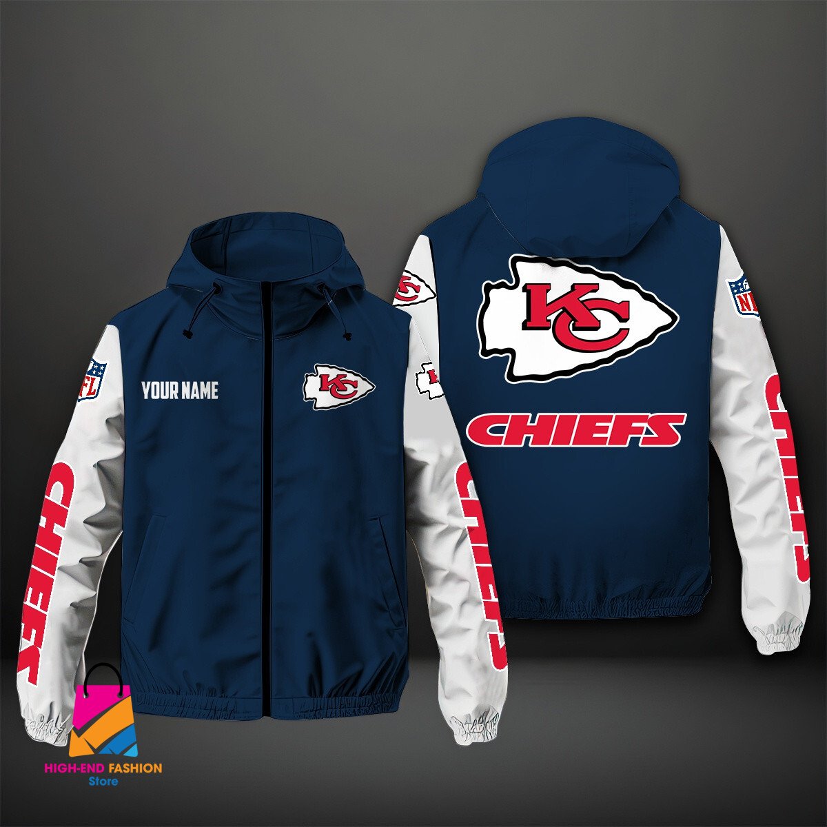 Kansas City Chiefs NFL Style Windbreaker Jacket For Fans