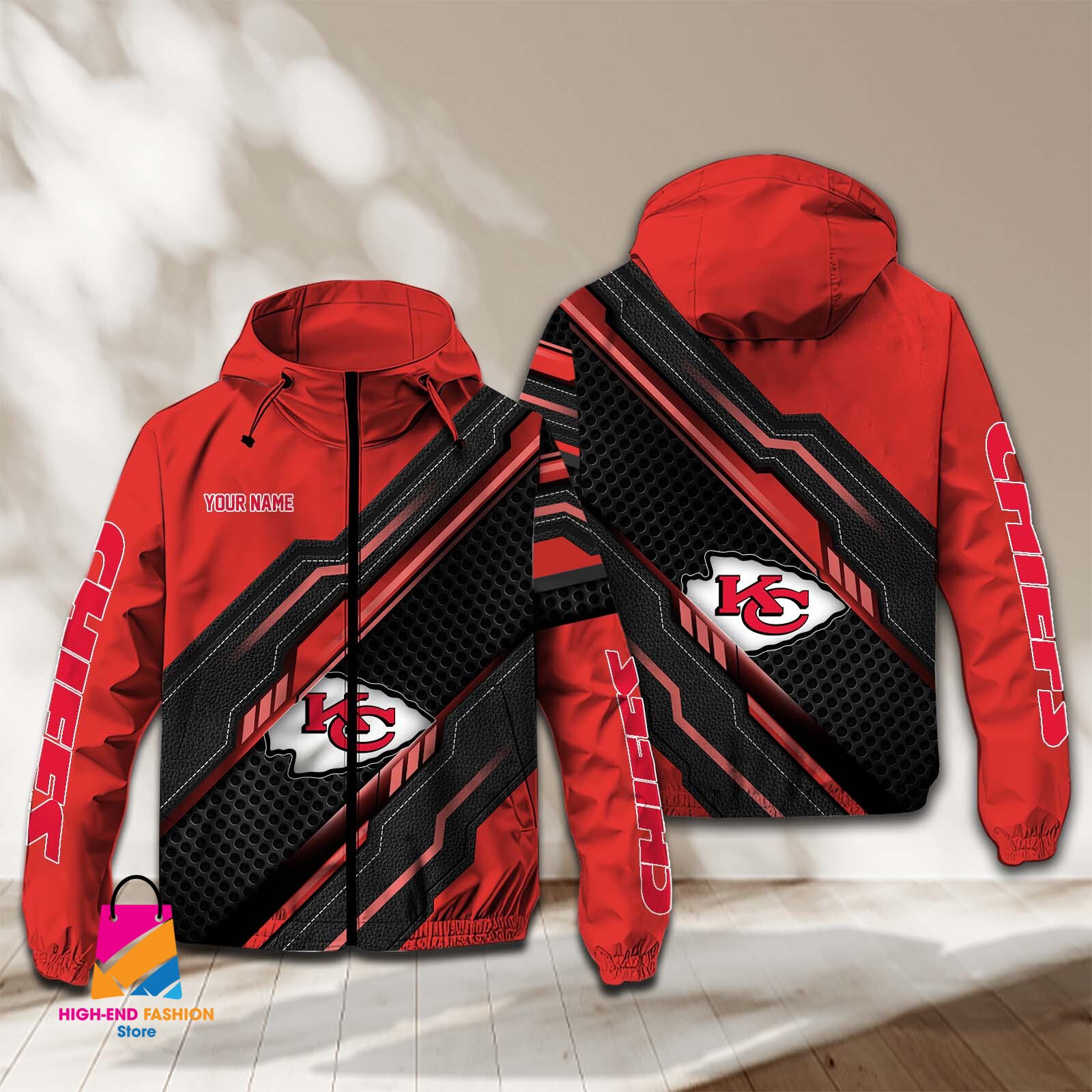 Kansas City Chiefs NFL Style Windbreaker Jacket For Fans