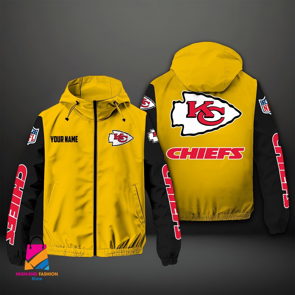 Kansas City Chiefs NFL Style Windbreaker Jacket For Fans