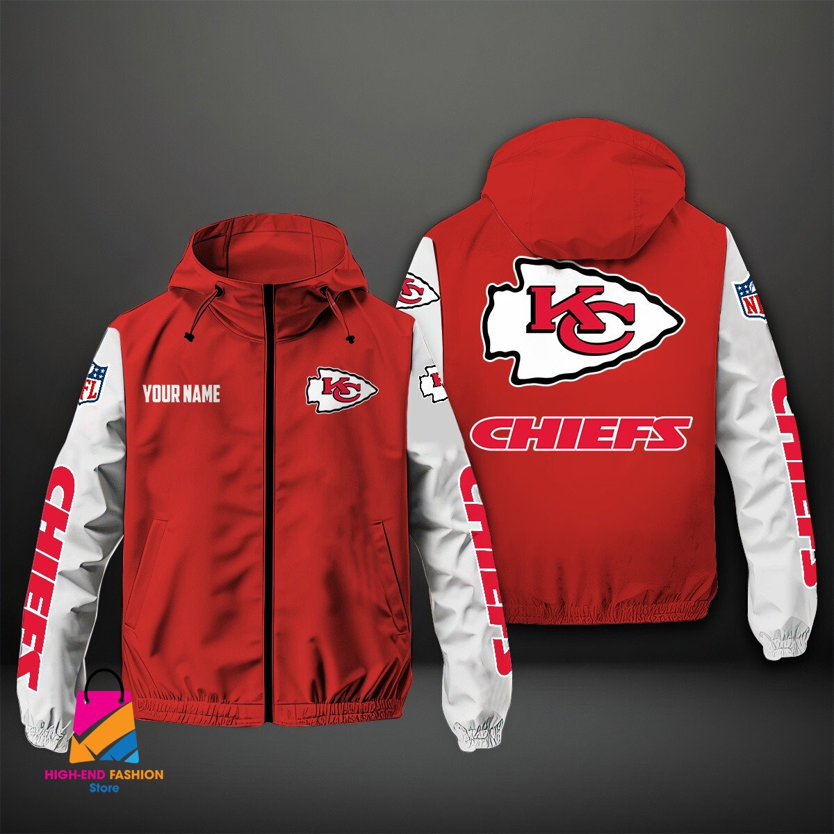 Kansas City Chiefs NFL Style Windbreaker Jacket For Fans