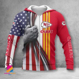 Kansas City Chiefs NFL Style Zip Hoodie Jacket For Fans