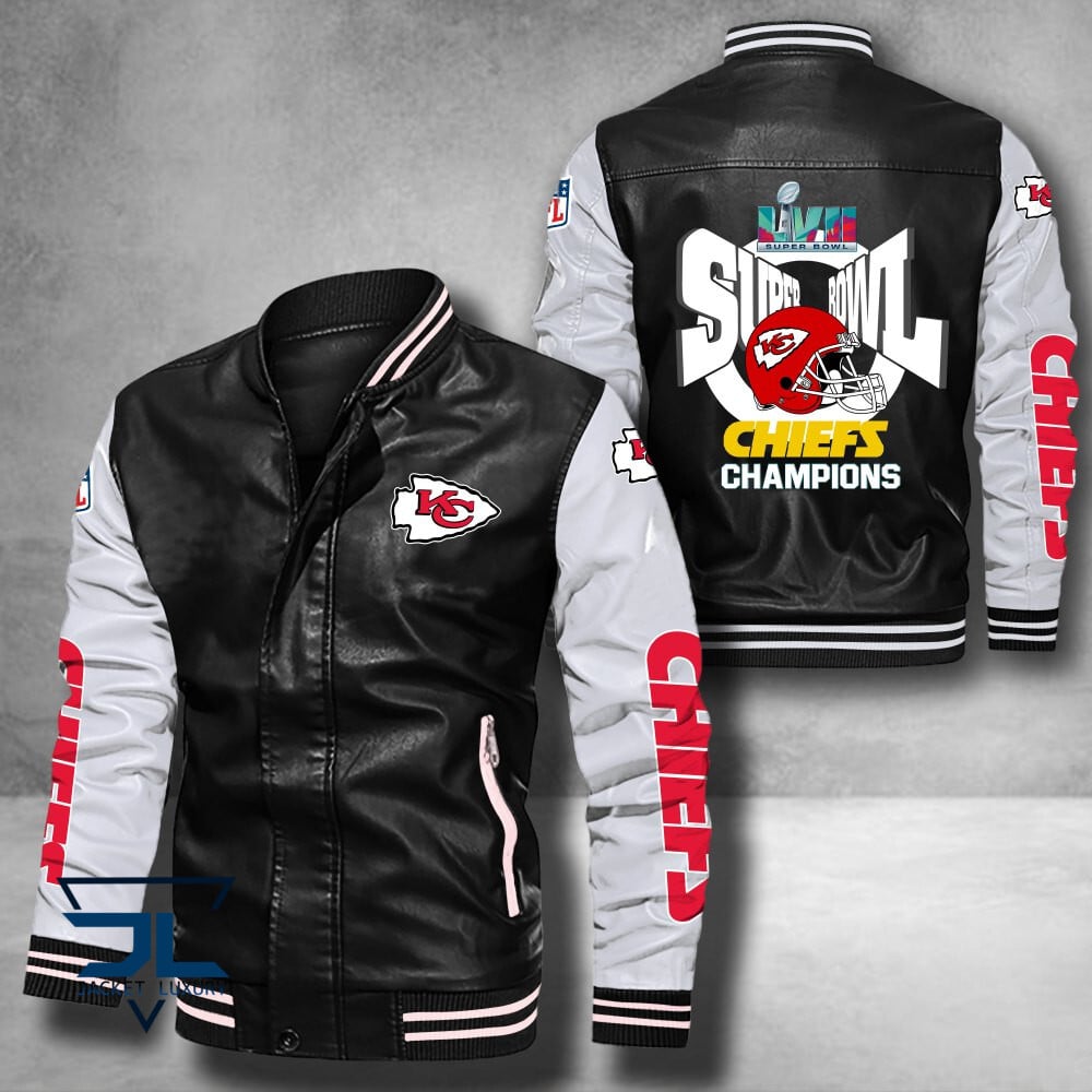 Kansas City Chiefs Super Bowl LVII Champions Leather NFL Style Leather Jacket For Fan