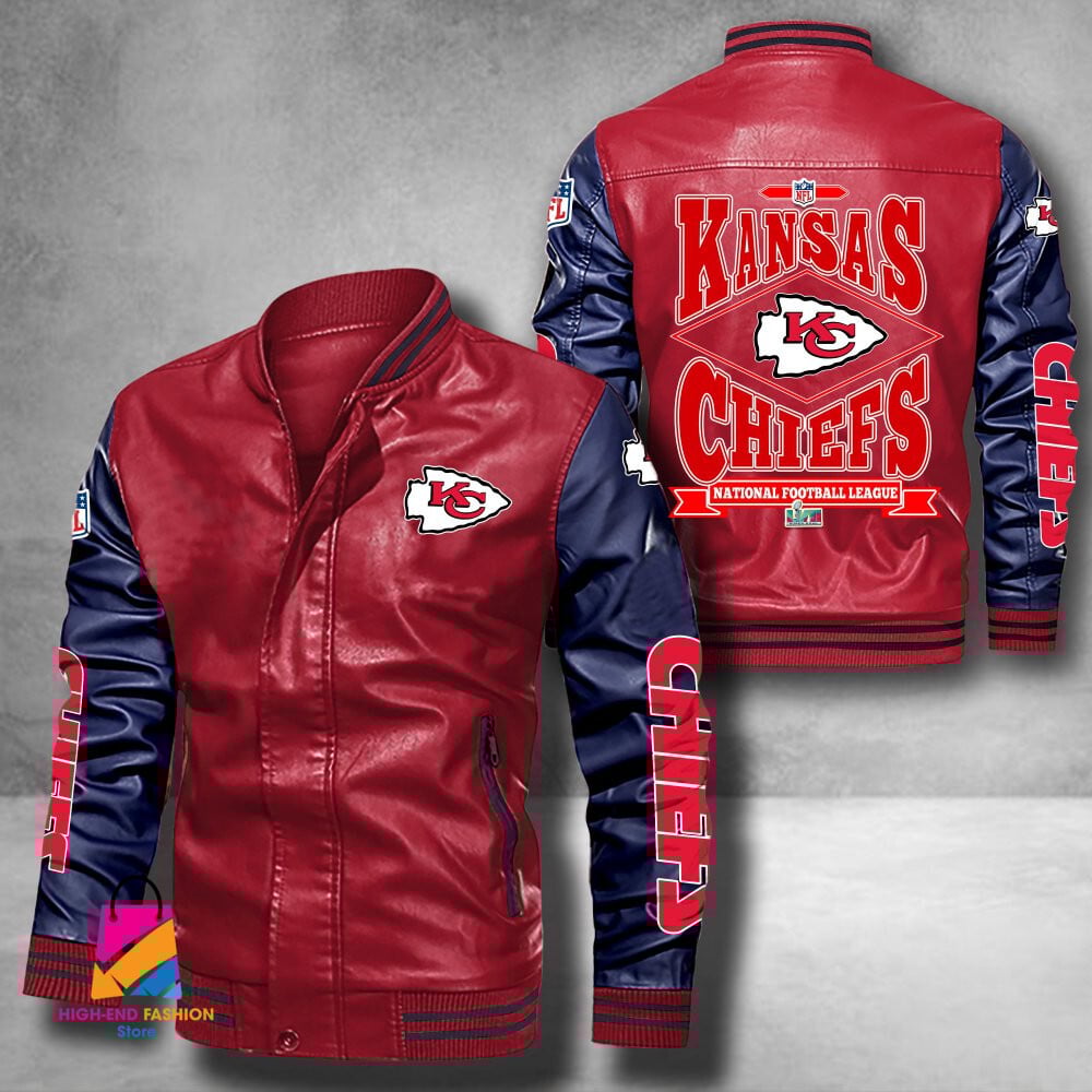Kansas City Chiefs Super Bowl LVII Champions Leather NFL Style Leather Jacket For Fan
