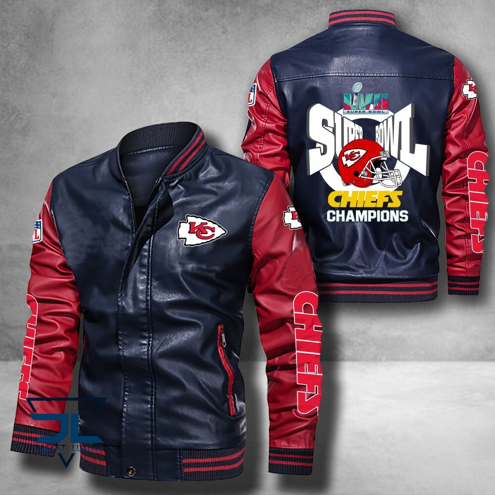 Kansas City Chiefs Super Bowl LVII Champions Leather NFL Style Leather Jacket For Fan