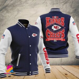 Kansas City Chiefs Super Bowl LVII Champions Varsity NFL Style Baseball Jacket For Fan