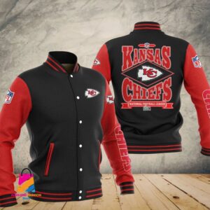 Kansas City Chiefs Super Bowl LVII Champions Varsity NFL Style Baseball Jacket For Fan