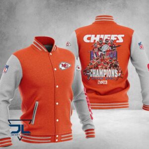 Kansas City Chiefs Super Bowl LVIII Champions NFL Style Baseball Jacket For Fan
