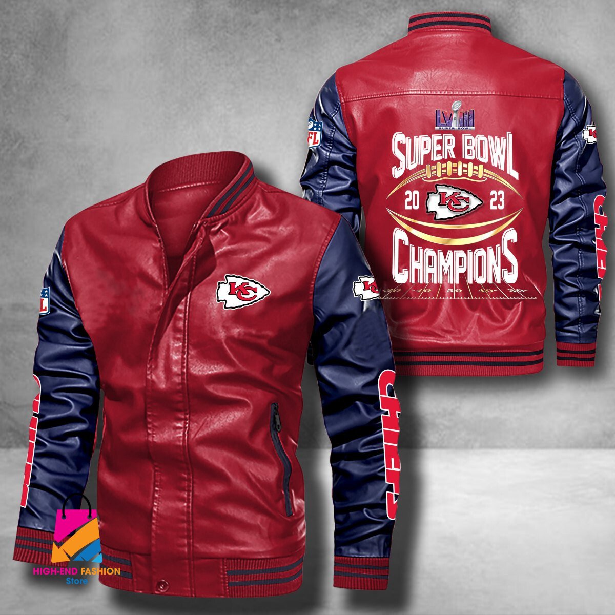 Kansas City Chiefs Super Bowl LVIII Champions NFL Style Leather Jacket For Fan