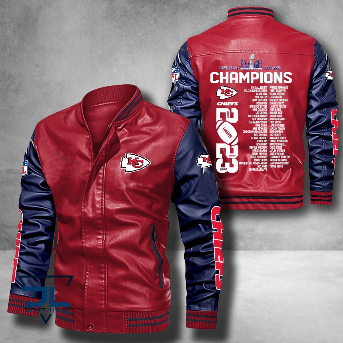 Kansas City Chiefs Super Bowl LVIII Champions NFL Style Leather Jacket For Fan