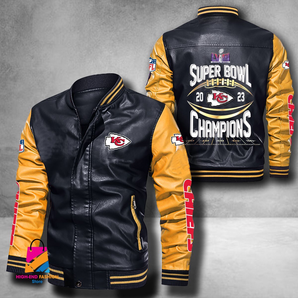Kansas City Chiefs Super Bowl LVIII Champions NFL Style Leather Jacket For Fan