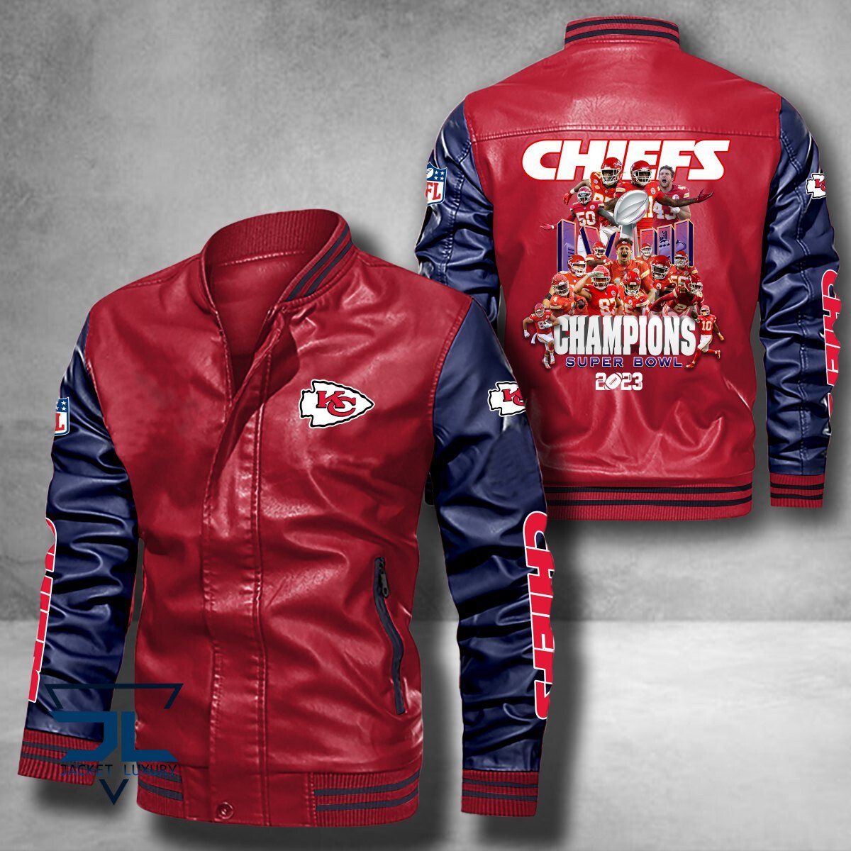Kansas City Chiefs Super Bowl LVIII Champions NFL Style Leather Jacket For Fan
