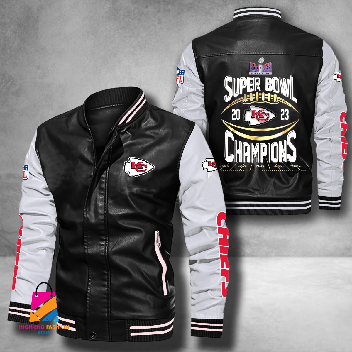 Kansas City Chiefs Super Bowl LVIII Champions NFL Style Leather Jacket For Fan