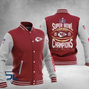 Kansas City Chiefs Super Bowl LVIII Champions NFL Style Baseball Jacket For Fan