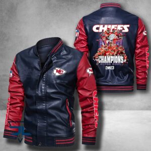 Kansas City Chiefs Super Bowl LVIII Champions NFL Style Leather Jacket For Fan