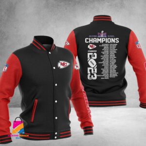 Kansas City Chiefs Super Bowl LVIII Champions NFL Style Baseball Jacket For Fan
