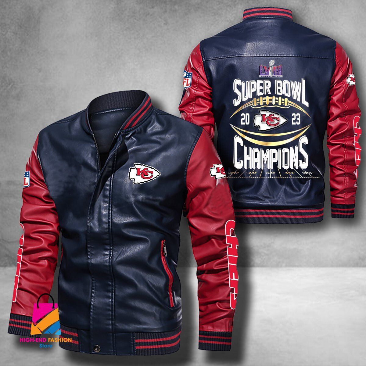 Kansas City Chiefs Super Bowl LVIII Champions NFL Style Leather Jacket For Fan