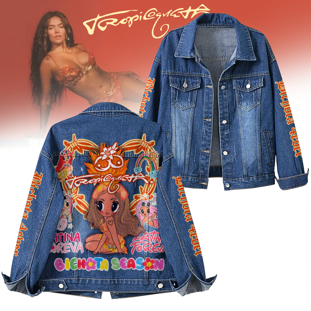 Karol G Music Denim Jacket Gift For Fans