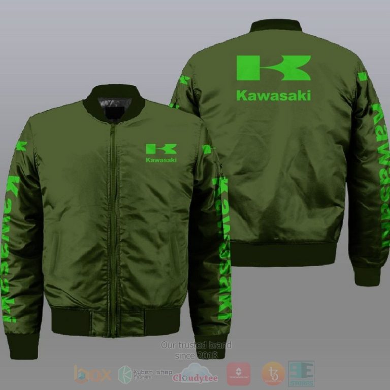 Kawasaki Car Style Bomber Jacket For Fans