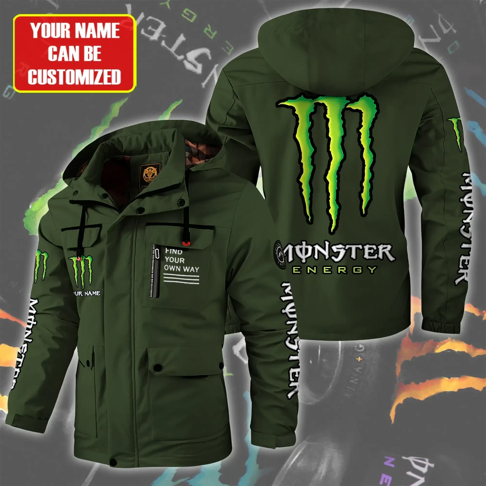 Kawasaki Car Style Parka Jacket For Fans