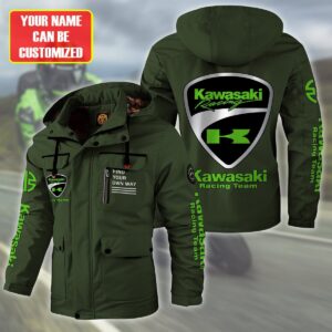 Kawasaki Car Style Parka Jacket For Fans