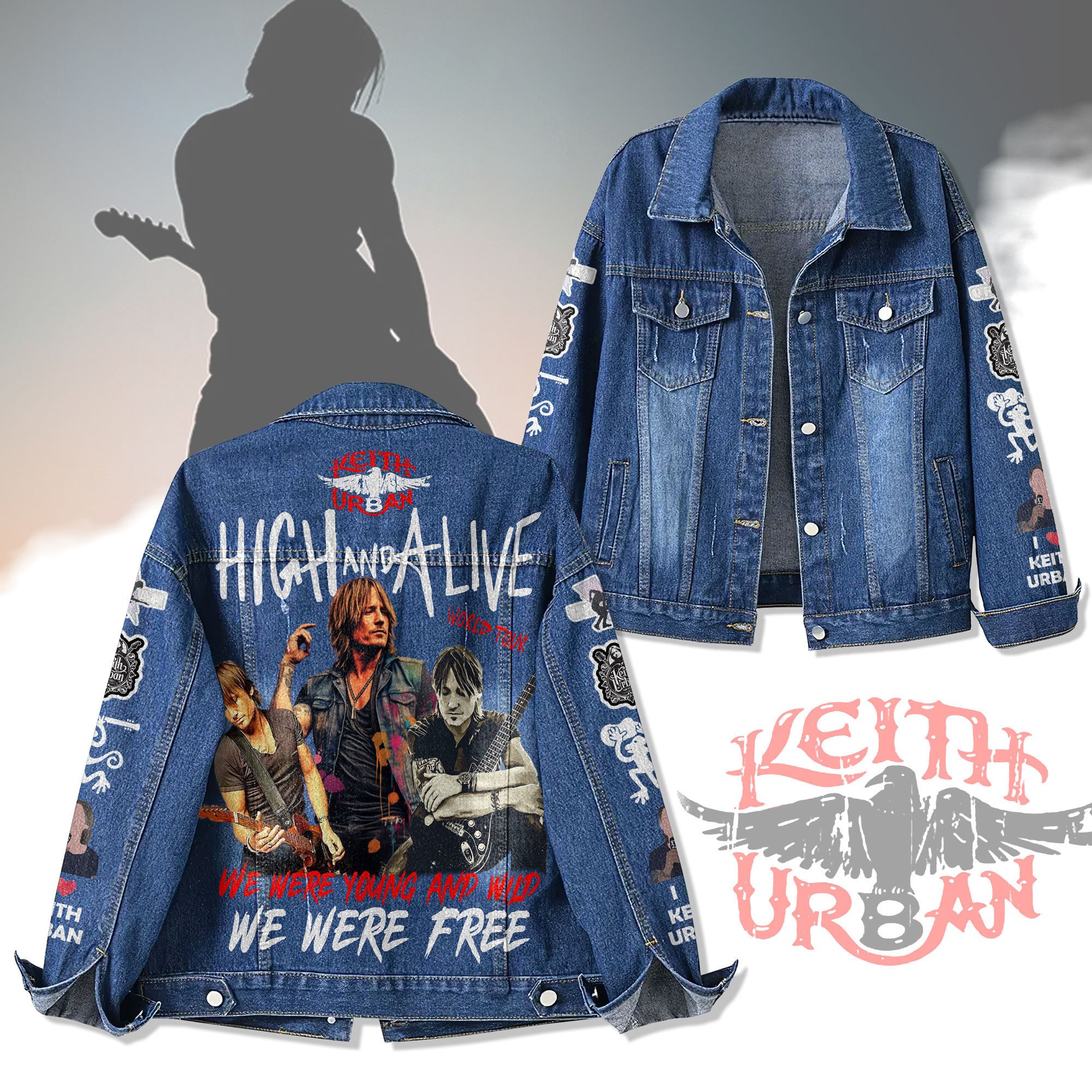 Keith Urban Music Denim Jacket Gift For Fans