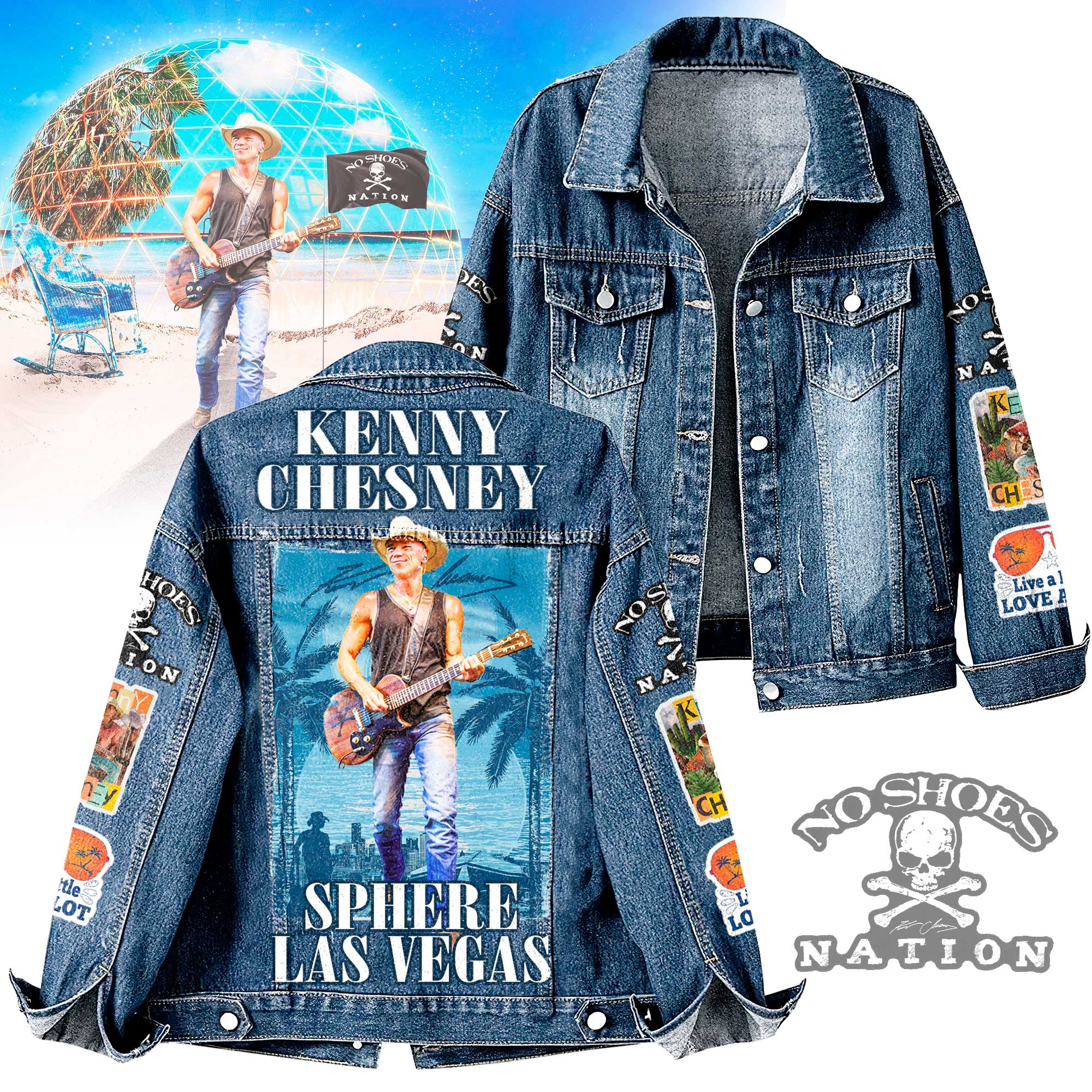 Kenny Chesney Music Denim Jacket Gift For Fans