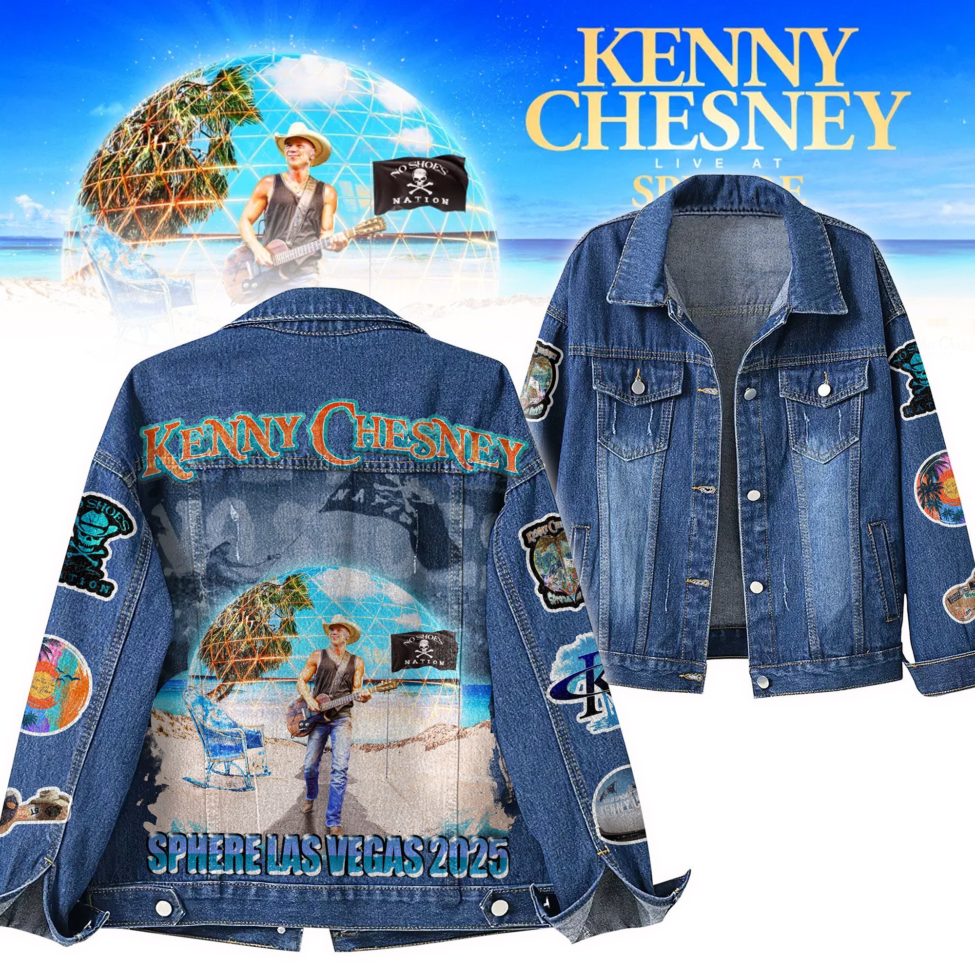 Kenny Chesney Music Denim Jacket Gift For Fans