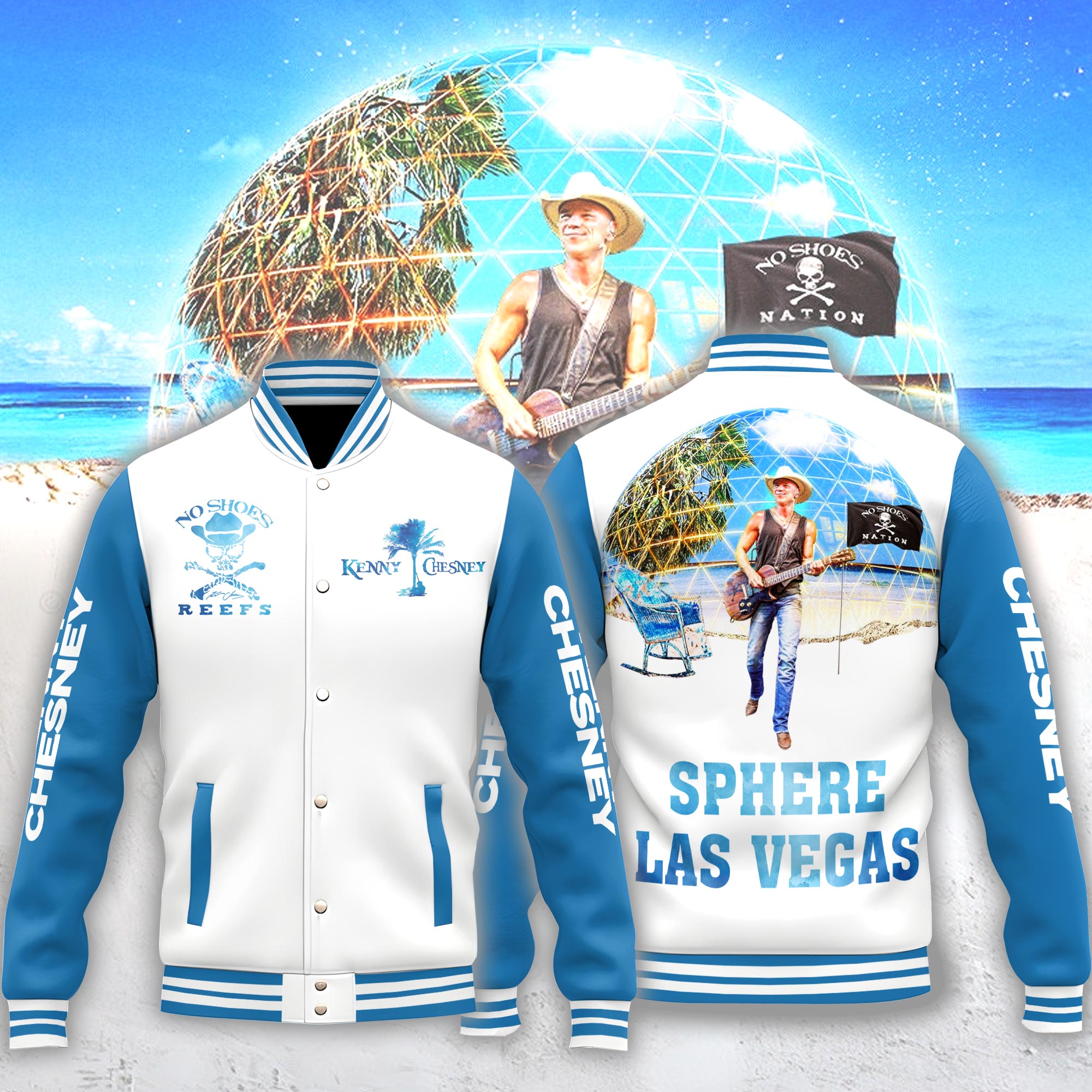 Kenny Chesney Music Style Baseball Jacket