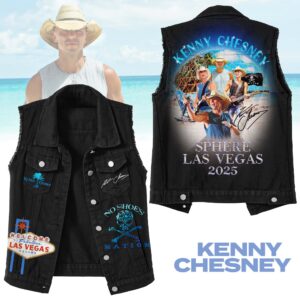 Kenny Chesney Music Style Sleeveless Jacket