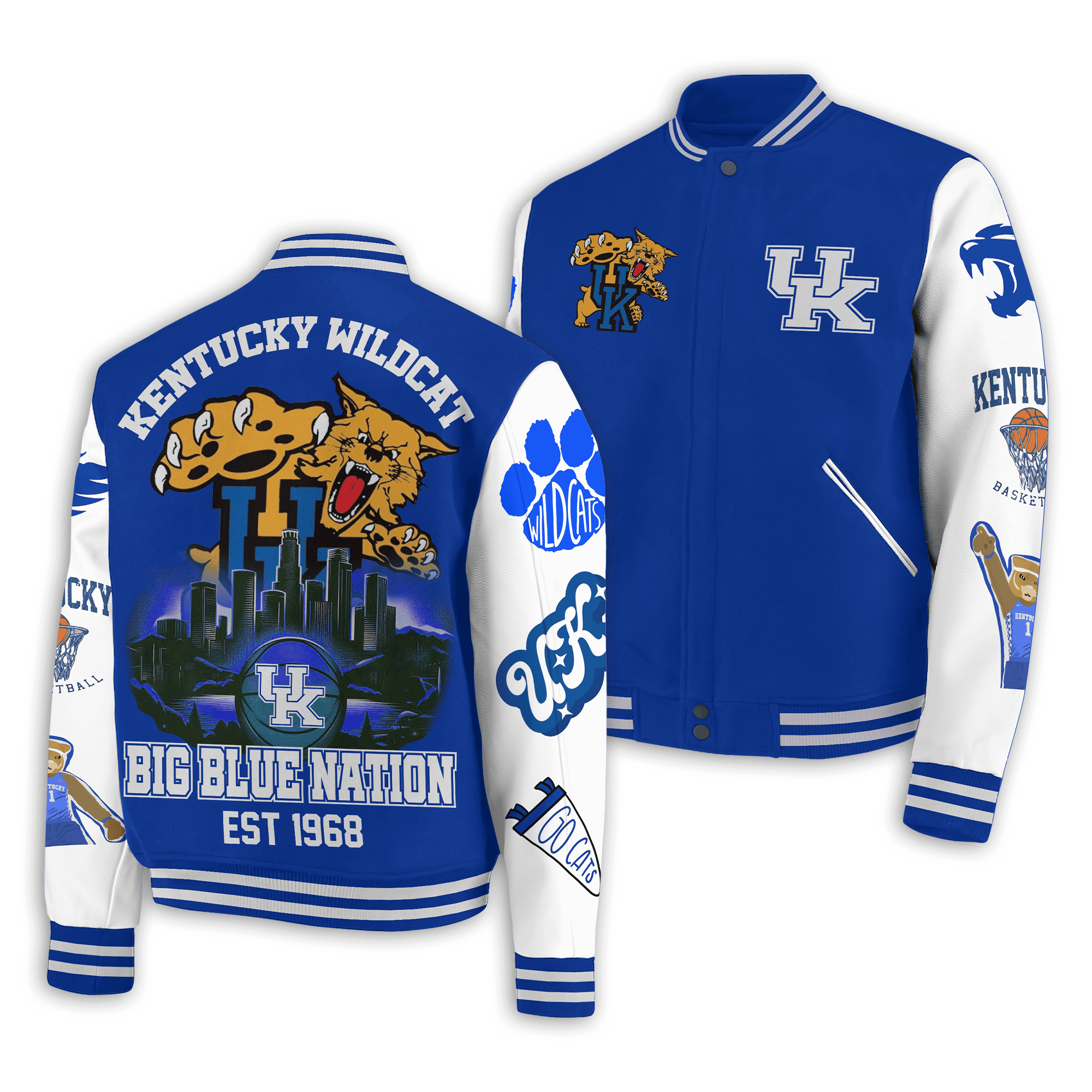 Kentucky Wildcats NCAA Style Baseball Jacket For Fans