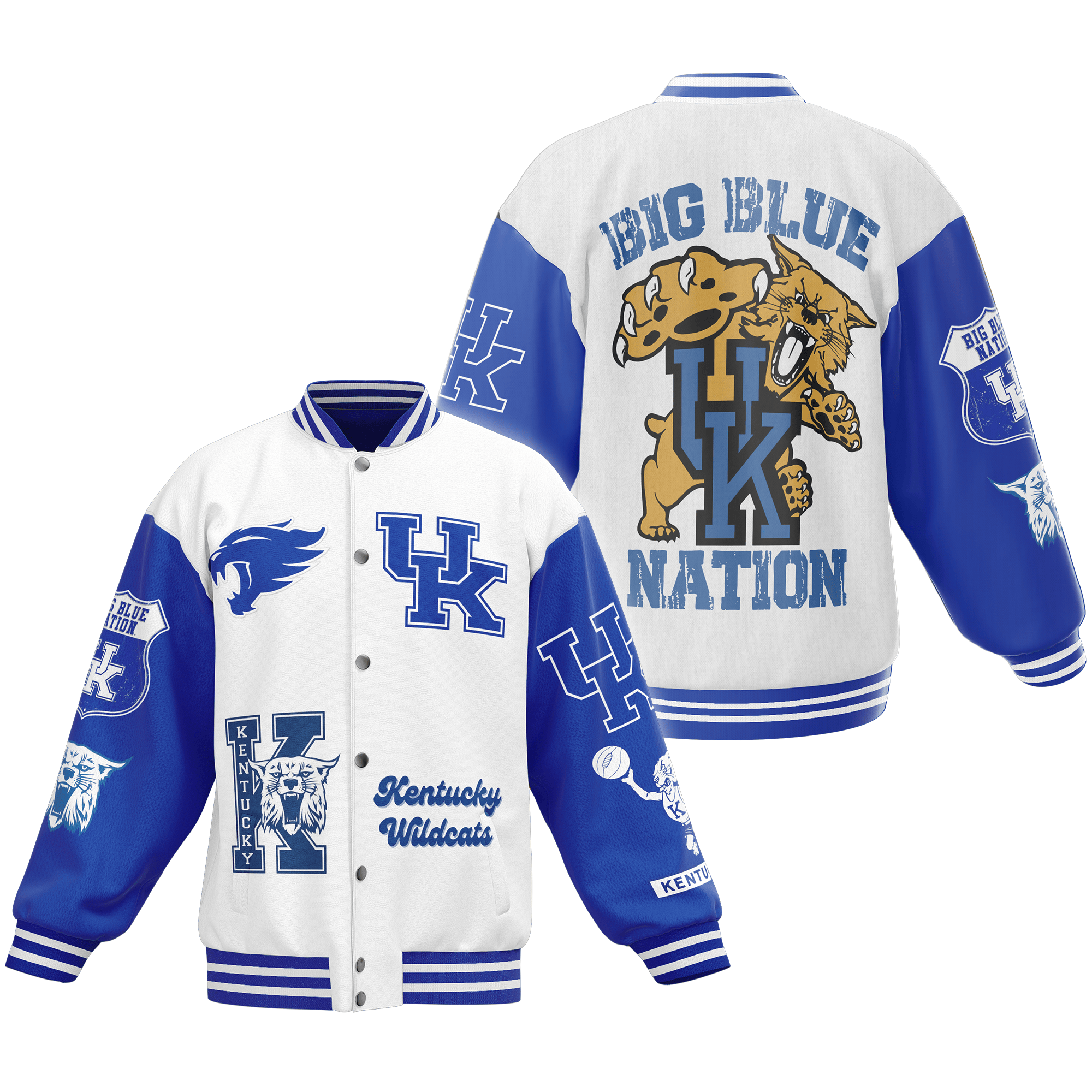 Kentucky Wildcats NCAA Style Baseball Jacket For Fans