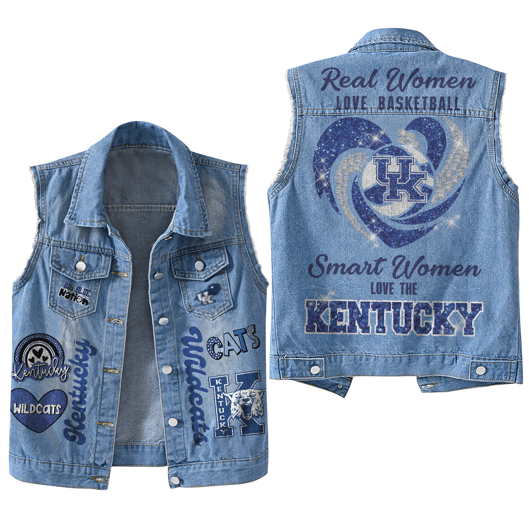 Kentucky Wildcats NCAA Style Sleeveless Jacket For Fans