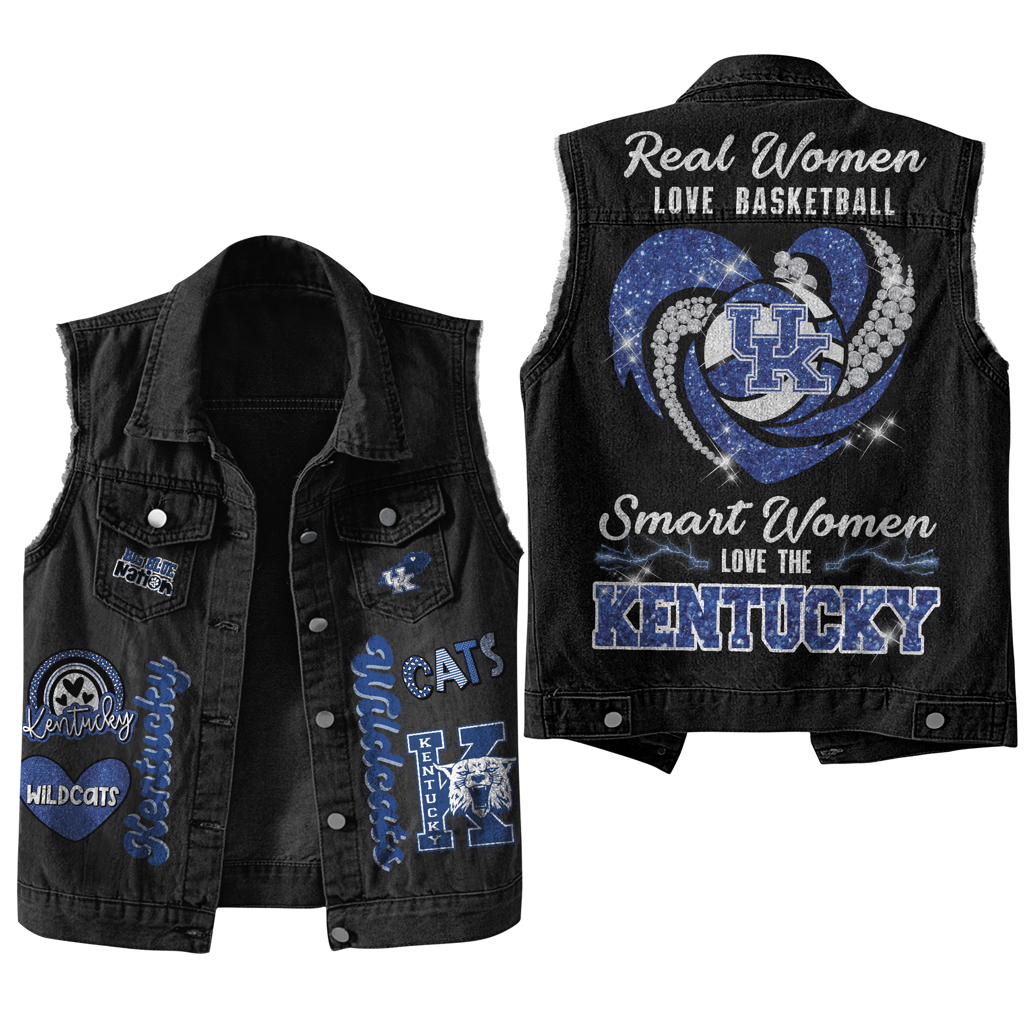 Kentucky Wildcats NCAA Style Sleeveless Jacket For Fans