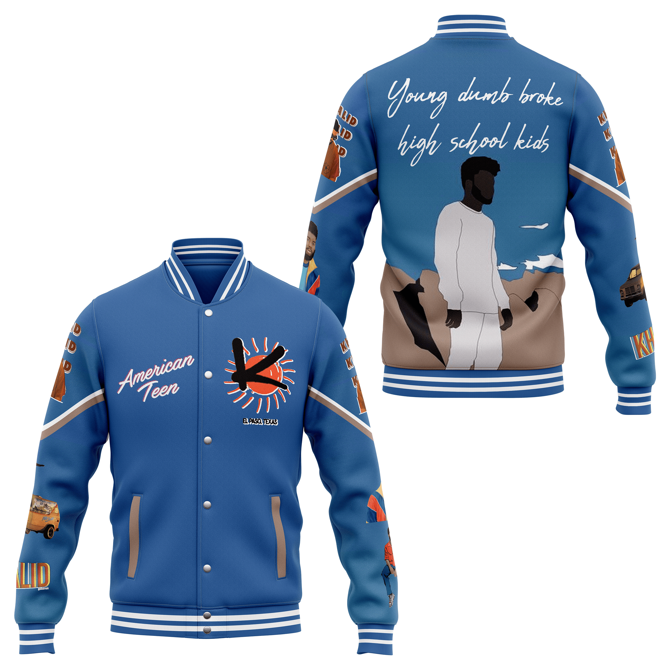 Khalid Music Style Baseball Jacket For Fans