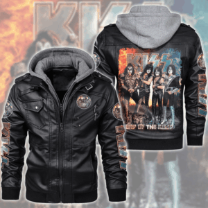 KISS Music Style Leather Jacket For Fans